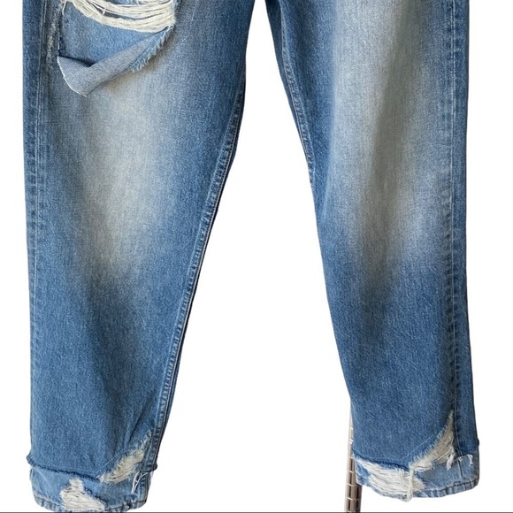 NWT Boyish Tommy High Rise Straight Leg Distressed Boyfriend Jeans Size 27 - Picture 10 of 16